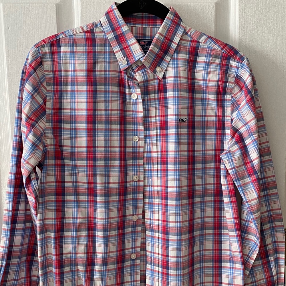 Vineyard Vines boys Size Medium 12-14 button down